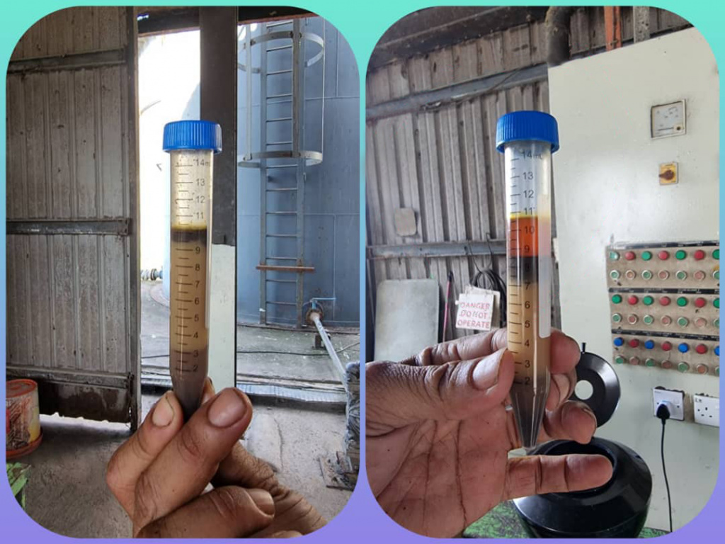 Sample after BMG-C4 application that increases oil extraction and reduces emulsion during production.jpg